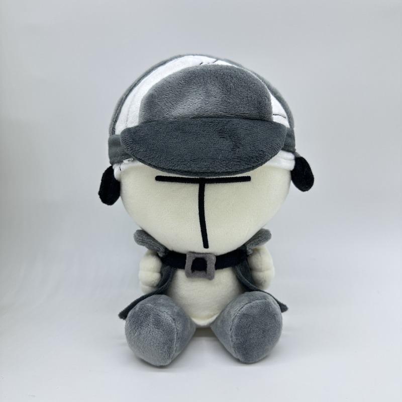 Madness Combat Hank Plüschtier Weiche Stoffpuppe Niedliche Cartoon Anime Figur Sammlerstück für Fans Heimdekoration Kissen Geburtstagsgeschenk für Kinder und Erwachsene