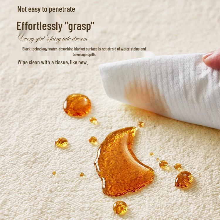 Dětský kreslený plyšový kobereček k posteli - Umělý kašmír, Roztomilá a zesílená podlahová rohož do dívčího pokoje.