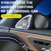 64 Colors 4D Rotating Tweeter Speaker For Mercedes Benz W214 New E Class Car RGB LED Ambient Light Treble Horn Refit Accessory