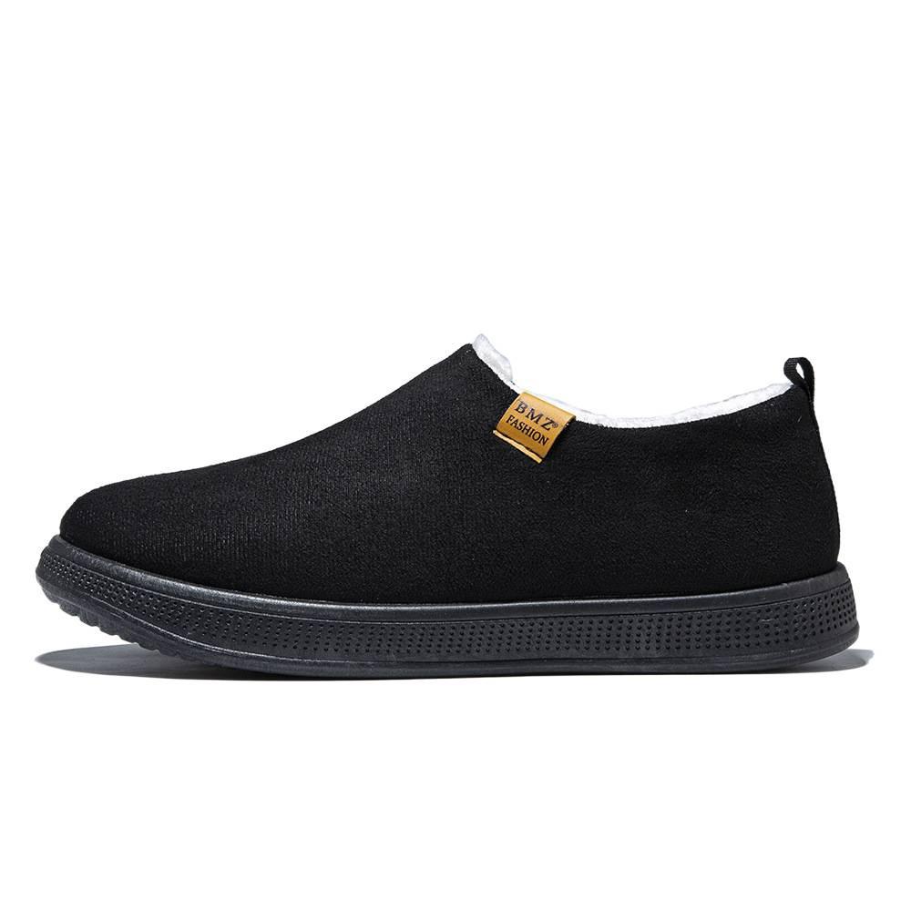 Cotton Shoes Are Comfortable, Warm and Warm, Light and Velvet Cotton Shoes In Winter, Solid Color Simple Snow Shoes