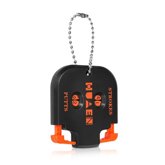Golf Score Counter with Portable Bead Chain 2 Digit Strokes Putts Counting Tool Golf Game Scorekeeper Outdoor Sports Score Clicker Counter Scorer