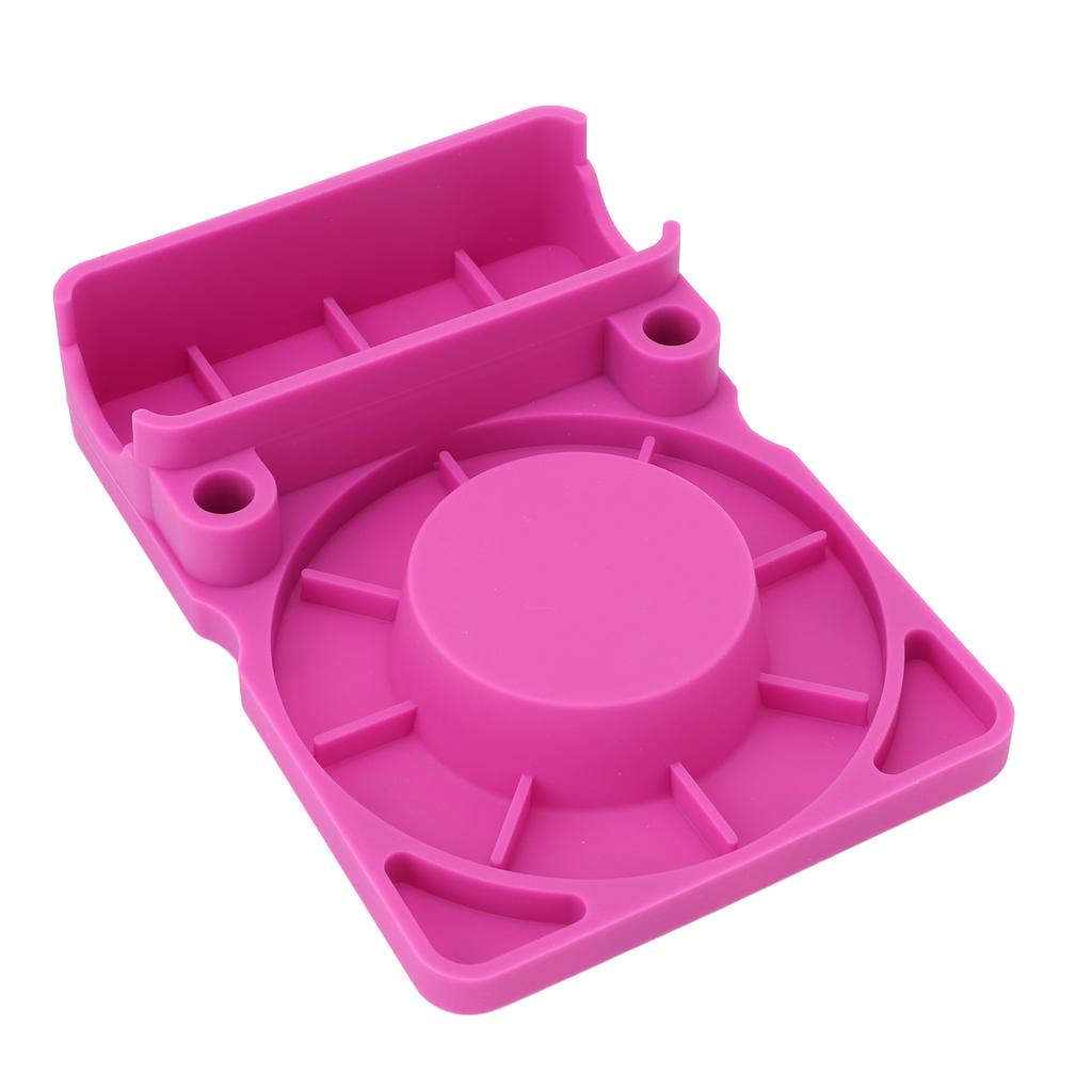 Cup Drainer Rack Silicone Water Bottle Drying Rack Cup Stand with Lid and Straw Holder for Countertop Rose Red