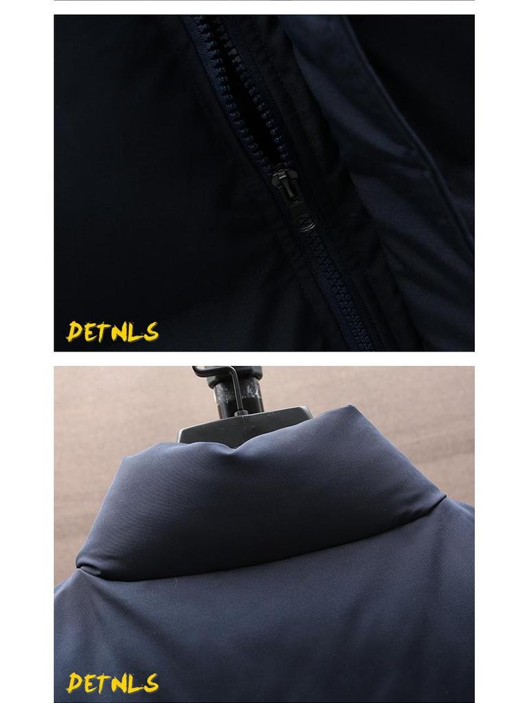 Men's Thickened Down Cotton Vest, Plus Size, Warm Gilet Jacket for Autumn/Winter 2025.