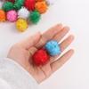 50pcs Indoor Glitter Balls Interactive Pom Pom Balls Pet Toys Cat Sparkle Balls Toy  Puppy