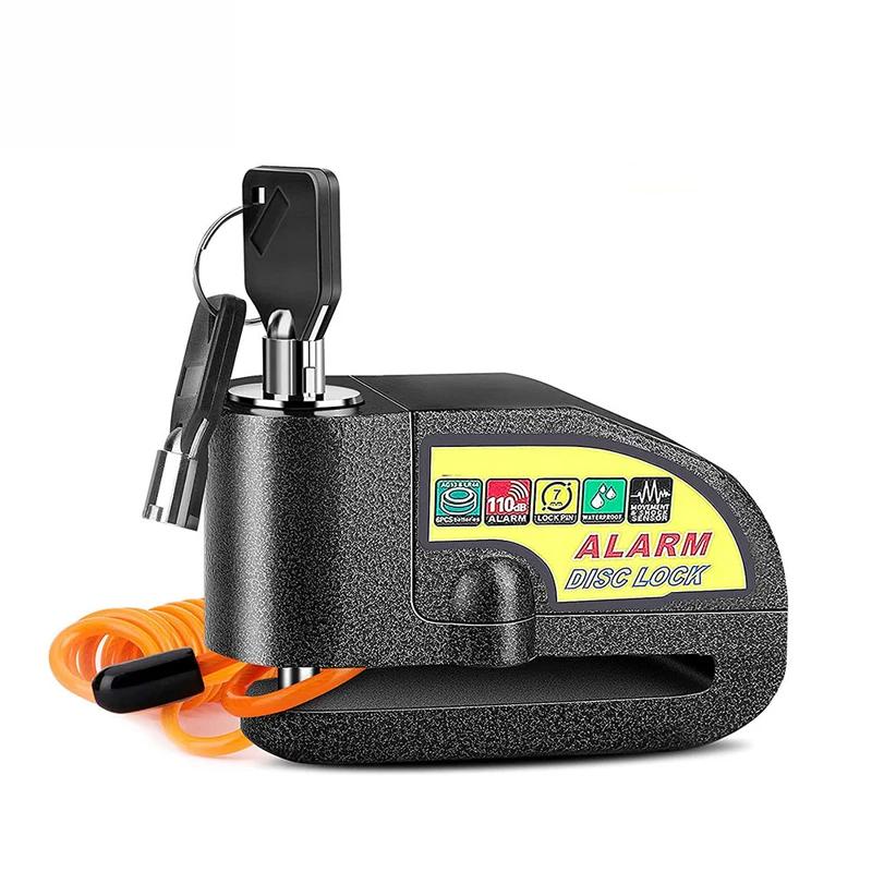 Alarm zvukový zámek motocyklové kolo univerzální 110db hlasitý bezpečnostní vodotěsný zámek na kolo