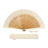HOSEKKEN Luxury Folding Fan Brand Combining Traditional Artisan Skills with Modern Beige and A Durable and Stylish Fan Perfect for Japanese A Perfect