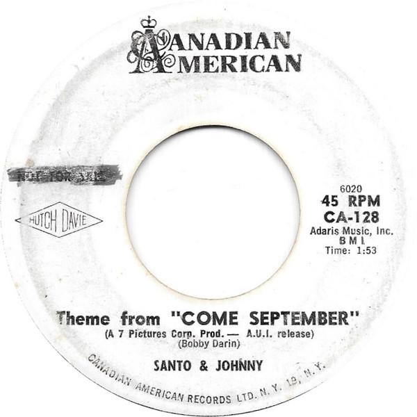 

7inch Record SANTO JOHNNY Long Walk Home CA128PROMO CANADIAN AMERIC 1961 US Pop Used