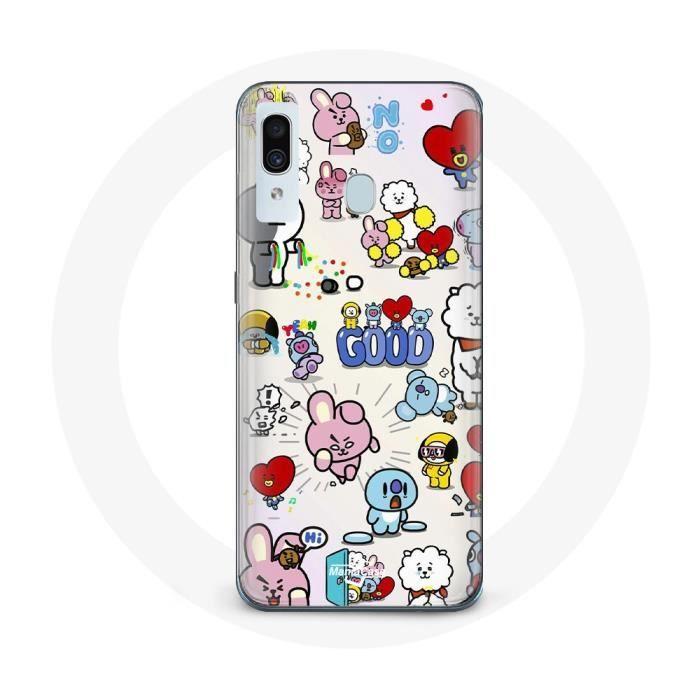 Case for Samsung Galaxy A20e BTS Bangtan Sonyeondan BT21 Van Tata Chimmy Cooky Rj Koya Mang And Shooky