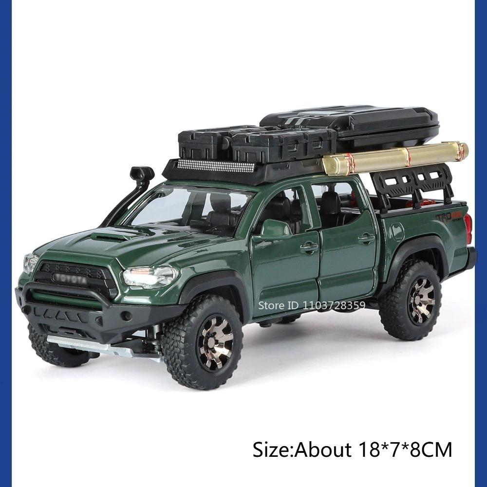 1:32 GB RAM Tacoma Modell Pickup Spielzeug Metall Druckguss Miniatur Geländefahrzeuge Geräusch Licht Rückzieher Türen zu öffnen Büro Dekoration