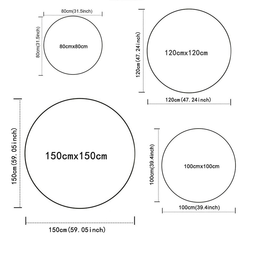 1pc Sunflower Pattern Carpet for Office Non-Slip, Round Carpet, Soft & Comfortable, Carpet for Office, Round Floor Mat yy251225109