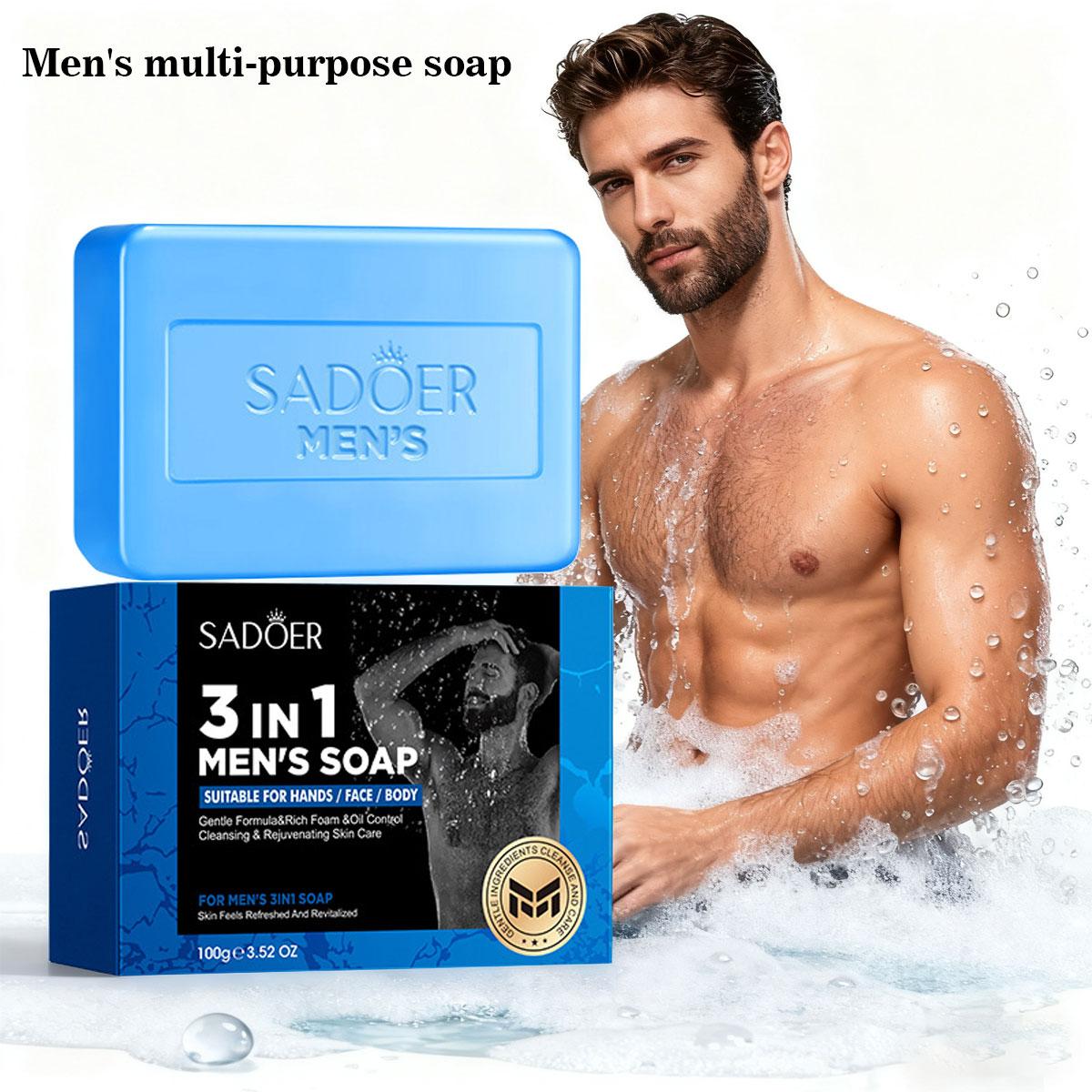 

Men S Three In One Bath Perfume Soap Witch Hazel Aloe Moisturizing Oil Control Vegetable Essential Oil Soap Facial Cleanser Hand 100g