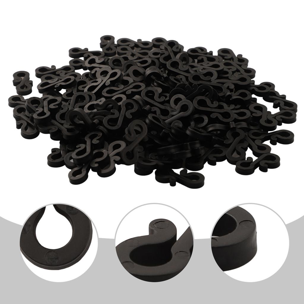 150Pcs S-Shape Hooks Led Light Clips Holder For Home Xmas Tree Weatherproof Clip Hooks Christmas Lights Clip Outdoor Storage