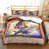 Anime Yu Gi Oh Card Blue Eyes White Dragon Cartoon Bedding Set Single Twin Double Queen King Cal King Size Bed Linen Set