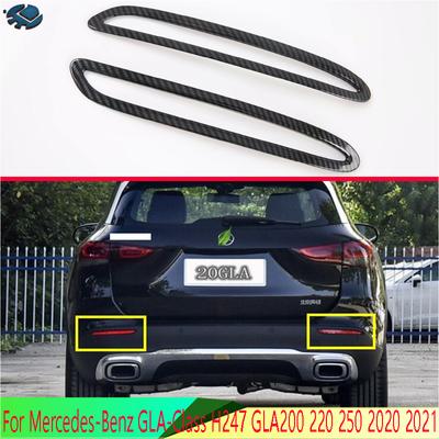 For Mercedes-Benz GLA-Class H247 GLA200 220 250 Rear Reflector Fog Light Lamp Cover Trim Bezel Frame Styling Garnish