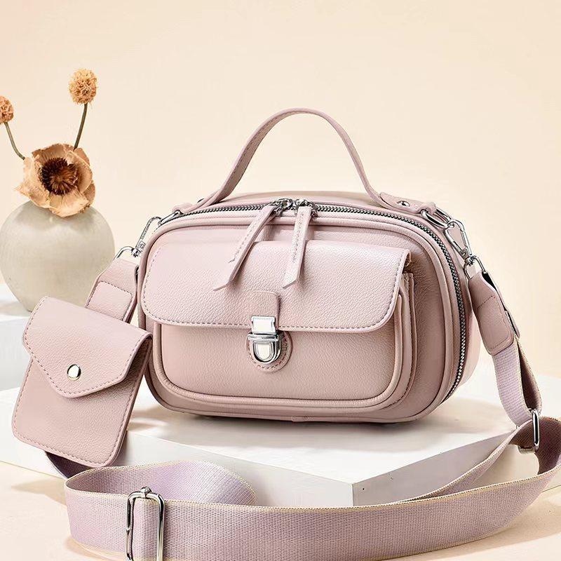 Spring and Summer New Multi-functional Multi-piece Women's Bag Soft Leather Small Fragrant Fashion Portable Shoulder Bag