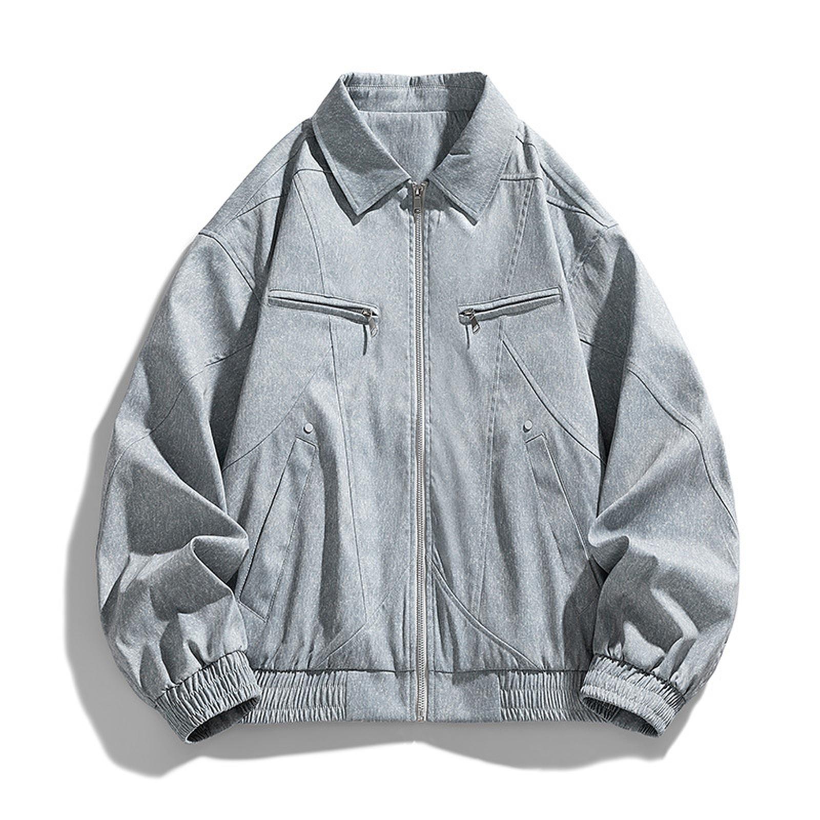 

Мужское Высокое Чувство Всего С Однотонной Курткой Тренд Повседневное Пальто с Лацканами Большого Размера Свободный Большой Размер Топ XL