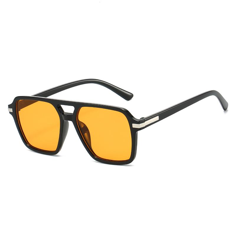 Vintage Double Bridge Sunglasses UV400 Retro Fashion Luxury Brand for Women Men Outdoor Driving Eyewear