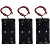 (Pack of 3 2 AA Battery Holder with Leads, 2 AA Battery Holder with Wires