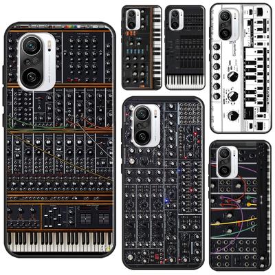 Vintage Synth Synthesizer Case For POCO F3 F1 F2 M3 M4 X4 Pro GT X3 Pro Cover For Xiaomi Mi 11 Lite 12 X Mi 11T Pro