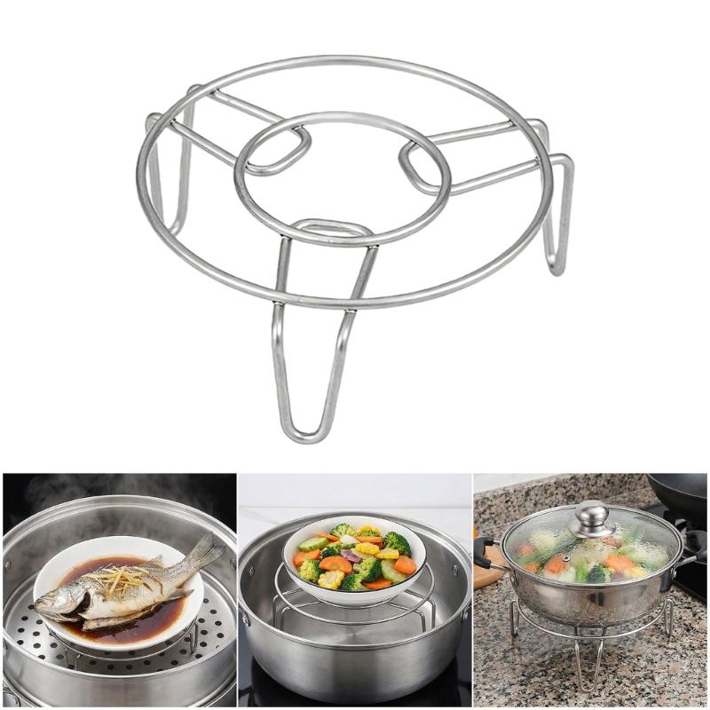 Premium Metal Cooking Rack For Steam Cooking Heatproof Design Protects Countertops From Scorching