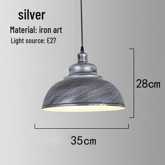 Retro Industrial Wrought Iron Pendant Lamp - Minimalist Style for Bars, Hotels, and Restaurants