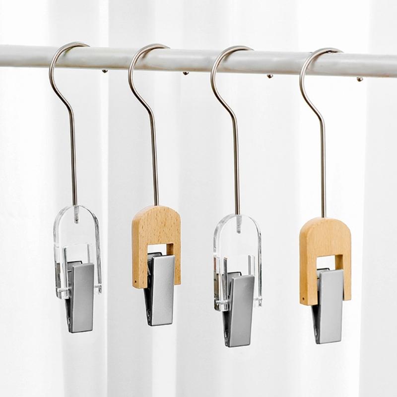 Clear Multifunctional Clothes Hanger Clip Durable Acrylic Materials Damage Release Design For Scarves Hats Socks Home Storage Solution