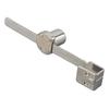 Zinc Alloy Glass Sliding Door Lock With Key Sliding Showcase Glass Lock Proof Safety Cabinet Glass Doors Lock For 2-6mm Glass