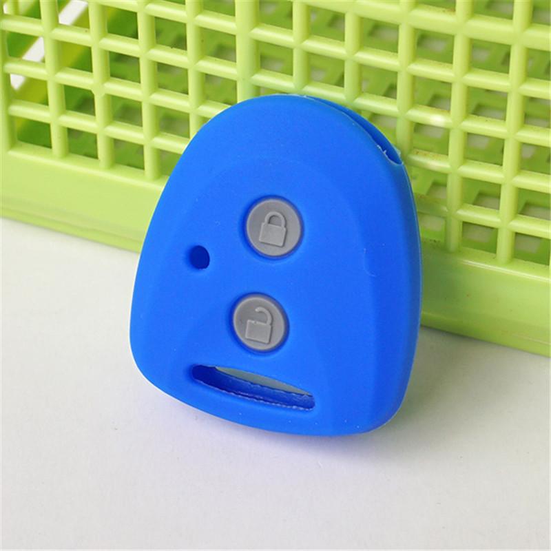 silicone car key cover case for TOYOTA Grand New Avanza Daihatsu Xenia PERODUA Alza Myvi Axia Perodua 2button remote key синий