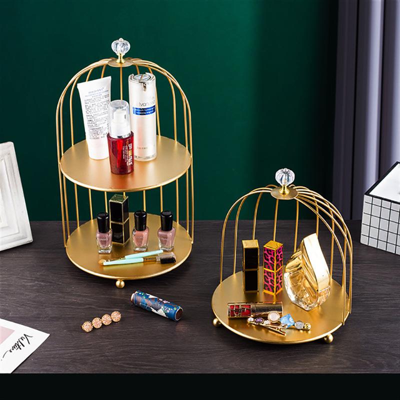 Bathroom Cosmetic Skincare Desk Perfume Bathroom Birdcage Shelves