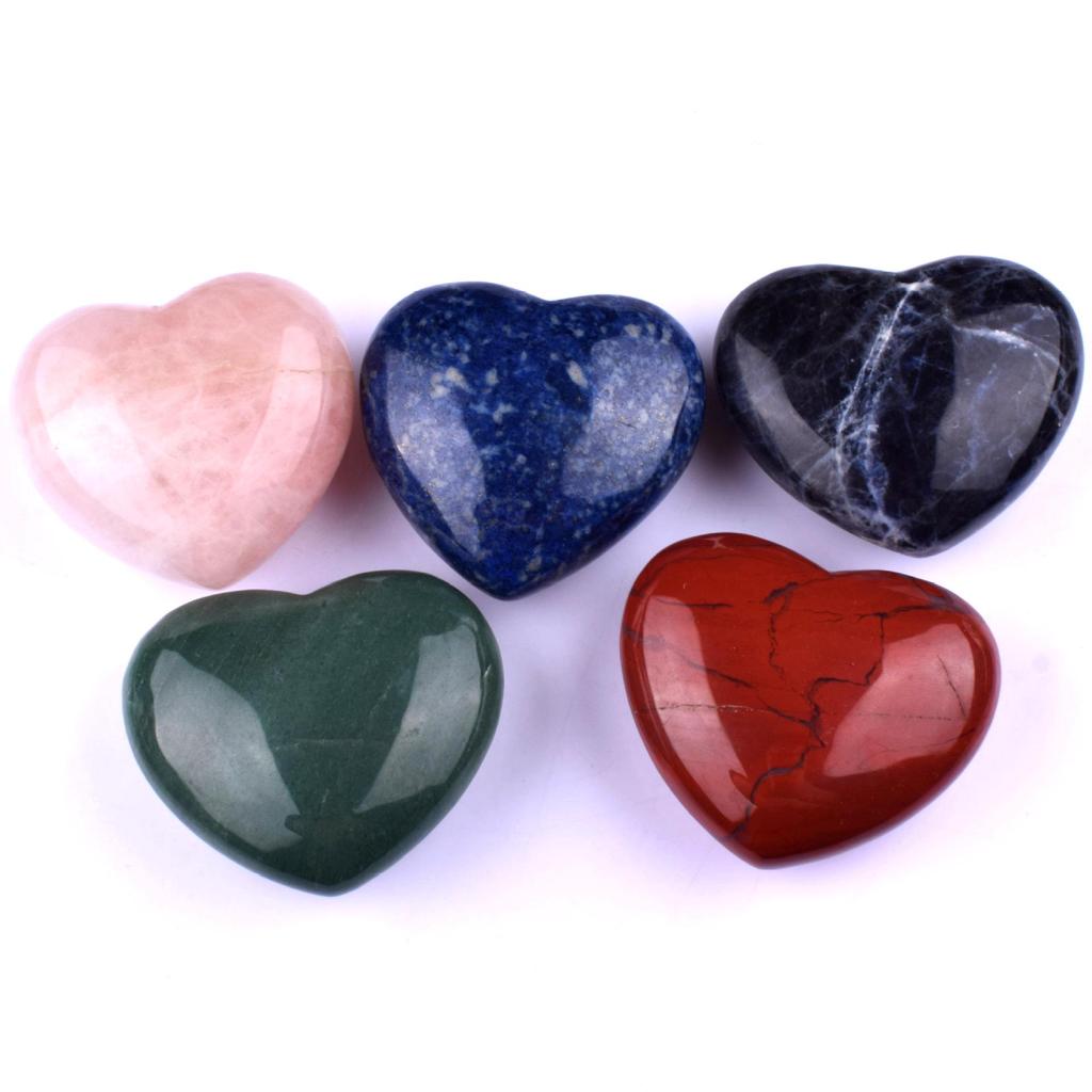 Cross Natural Stone Crystal Heart 15-70mm Healing White Crystal Ornament