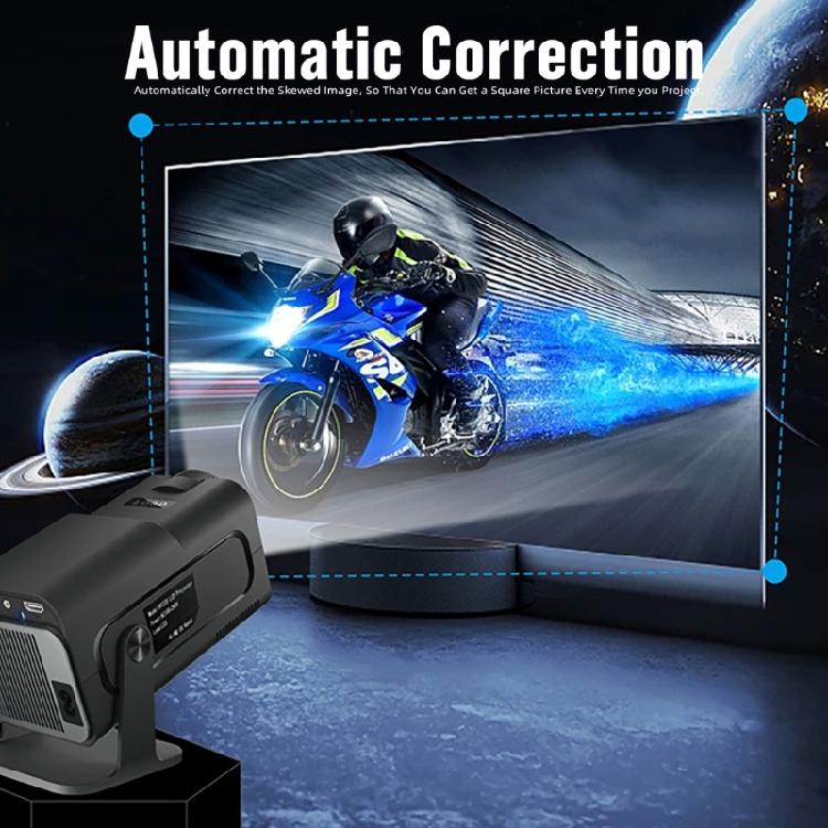 Projector 4K 1080P Support Portable Projector Bluetooth-compatible Projector Auto Horizontal Correction 180° Rotatable