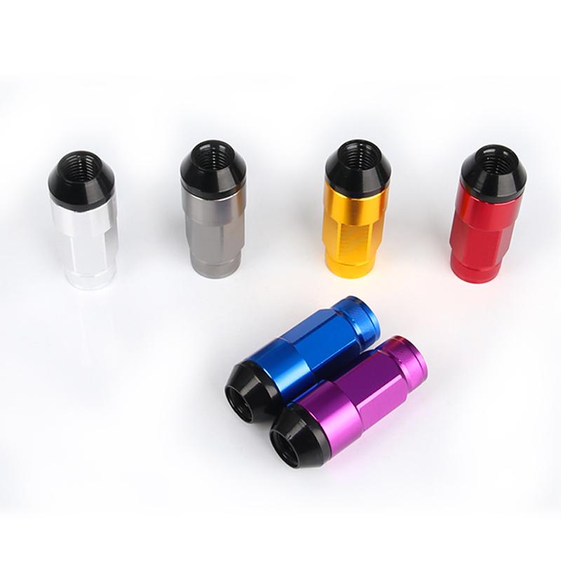 New Racing 20Pcs Set Composite Nut Anti Theft Alloy Aluminum Lock Wheel Lug Nut Bolt M12x1.5 M12x1.25