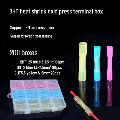 40/180/200 Pcs Heat Shrink Waterproof Terminal Set with Butt Splice and Cold Crimp Options