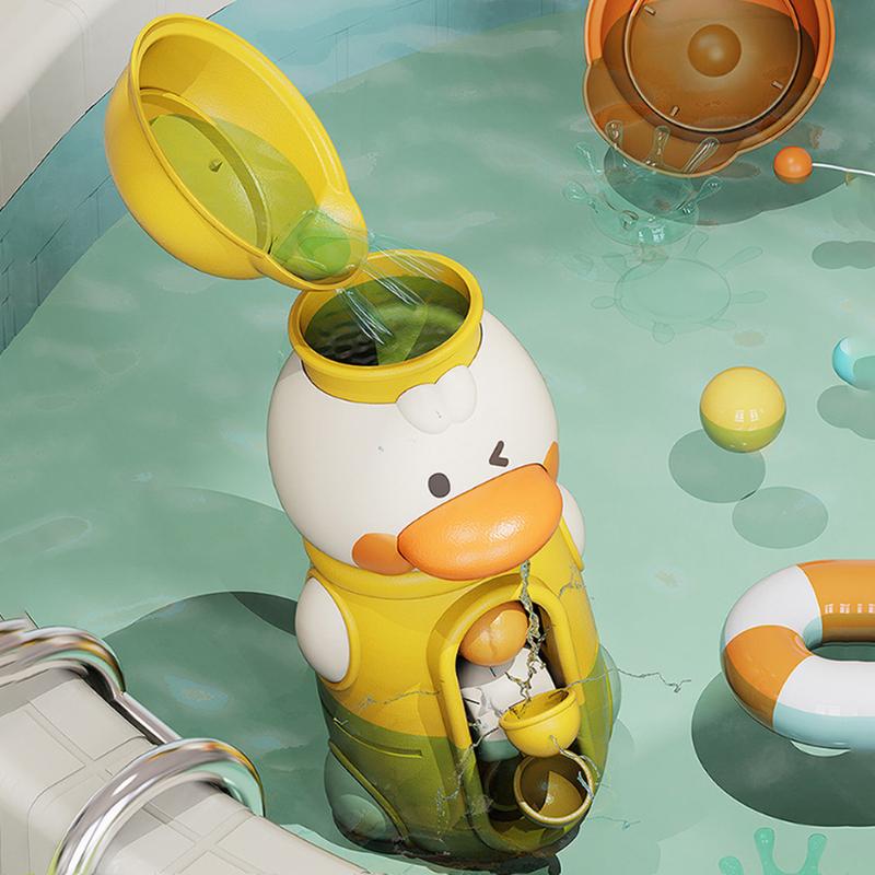 Rotating Water Wheel Duck Kawaii Around Joy Children's Splashing Bath Swimming Pool Toys for Baby Kids Bathroom Gifts