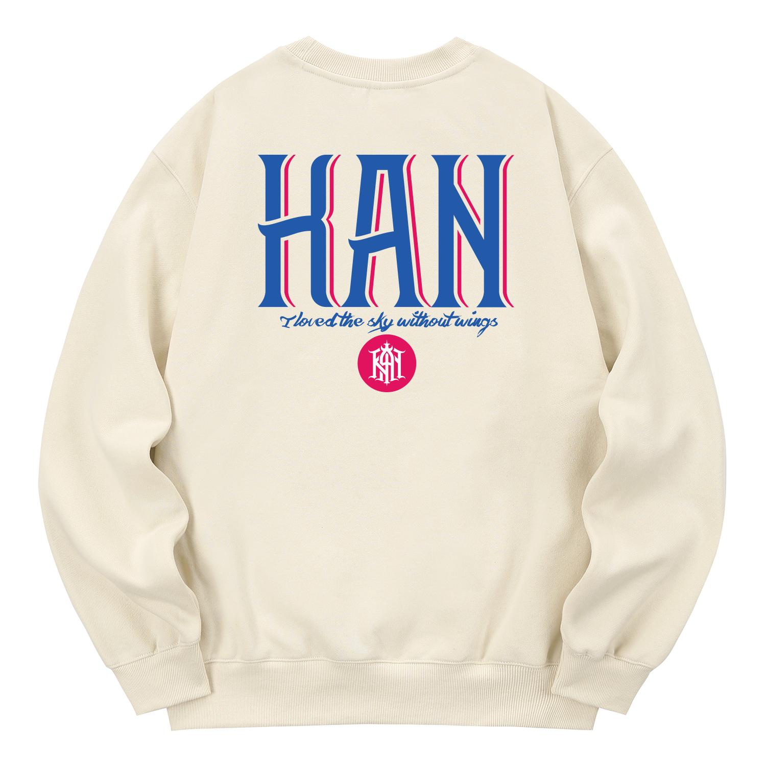 Khan 6312 Kmc0014 Khan Move Fleece-Lined Sweatshirt - Cream L