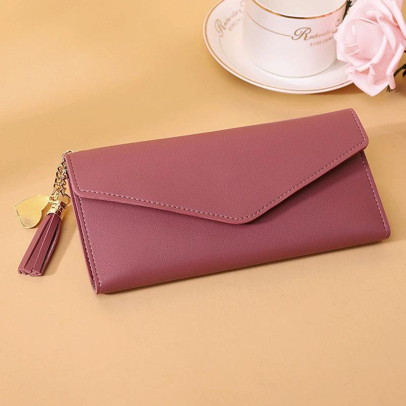 2025 Women's Slim Wallet: Long Style, Multi-Card Slots, Money Clip, and Clutch Bag