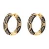 ZHUKOU 4 styles of earrings/studs with zirconia and snake motifs Atmospheric and glamorous earrings for women: VE1321-VE1324