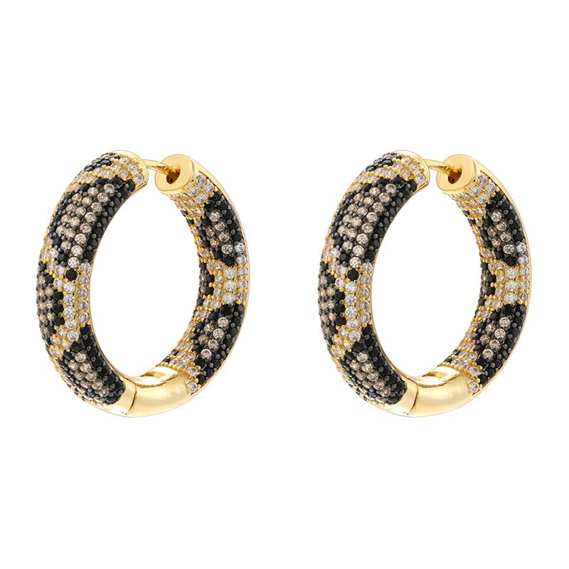 ZHUKOU 4 styles of earrings/studs with zirconia and snake motifs Atmospheric and glamorous earrings for women: VE1321-VE1324