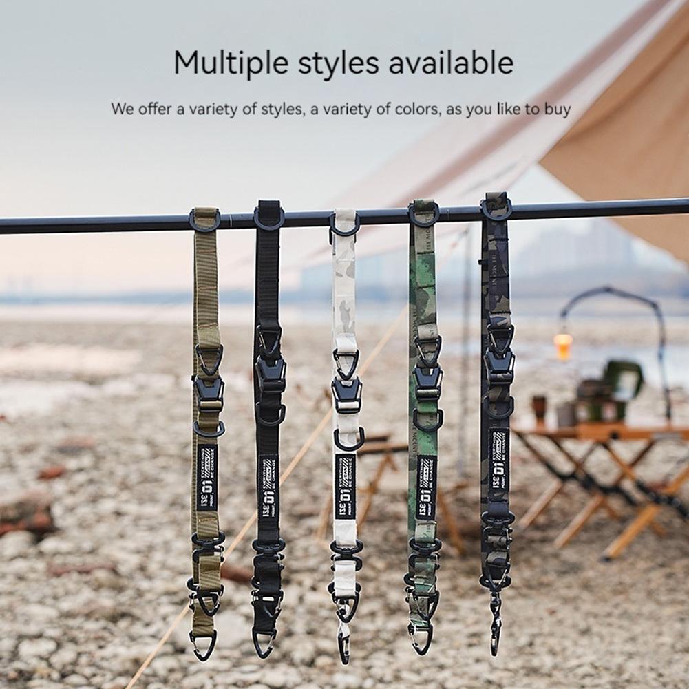 Tactical Shoulder Strap Quick Release Adjustable Crossbody Bag Strap with Hanging Ring Outdoor Camping Molle Extensible Accessor