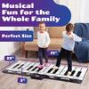 Tapete de piano infantil com 24 teclas, 4 modos de jogo exclusivos, 8 sons de instrumentos musicais | Tapete musical para teclado e brinquedos |