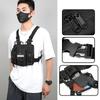 Sac Chest Rig Design Réfléchissant Sac Gilet Tactique Résistant à l'Usure Multiples Poches Sac de Poitrine pour Étudiants Sac à Dos Streetwear Hip-Hop