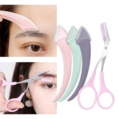 Eyebrow Trimming Knife Eyebrow Face Razor for Women Professional Eyebrow Scissors with Accessories Comb for Women