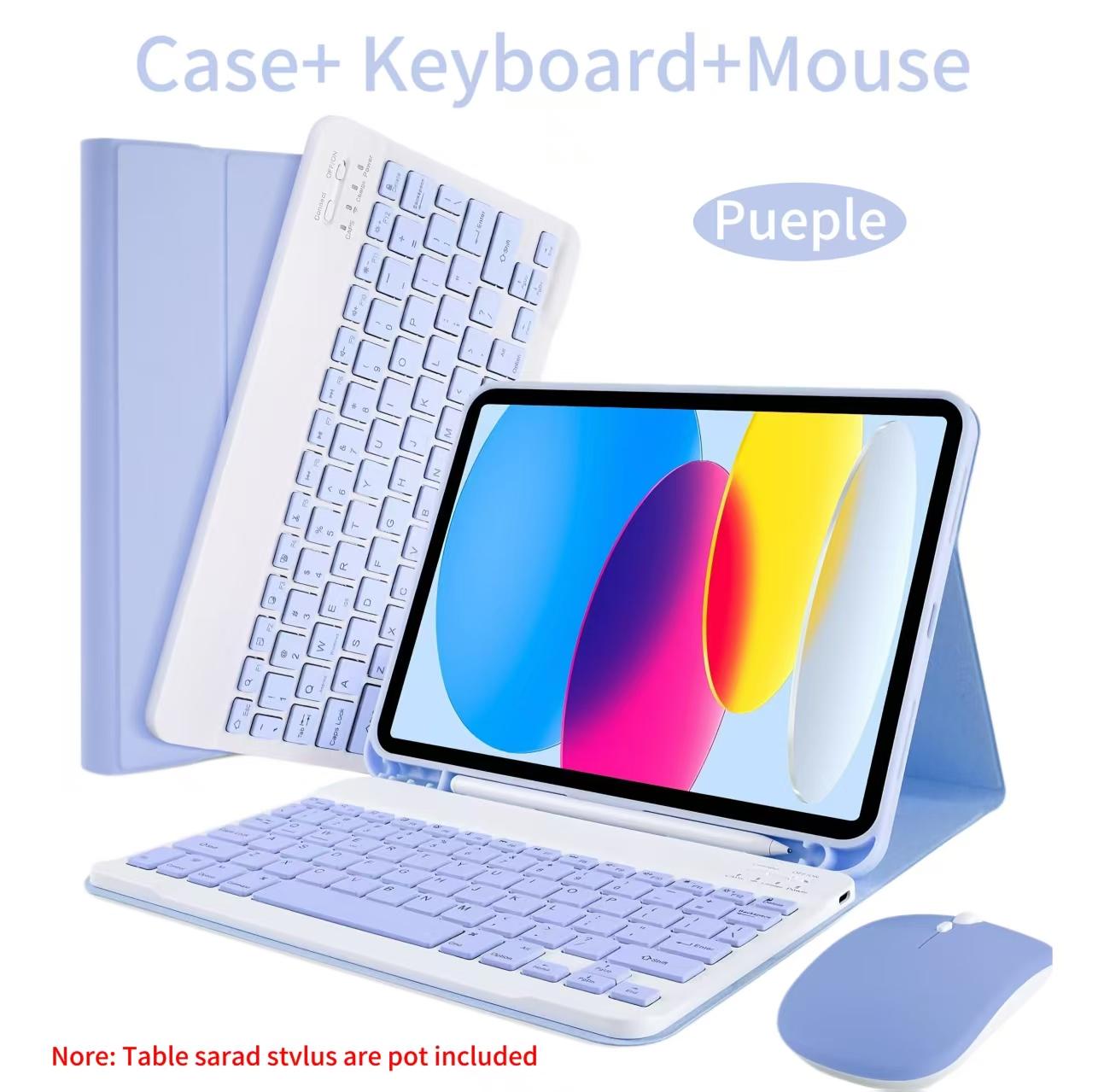Étui pour iPad A16 11 Pouces A3355 A3356 A3354, pour iPad 10ème 10.9 Pouces A2696 A2757 A2777 A3162 Housse avec Clavier Amovible iPad (A16) 11-inch&French