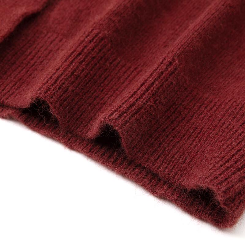 Xiangying Women's Christmas Red Bowknot Knitted Cardigan