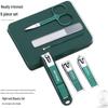 6-Piece Stainless Steel Nail Clipper Set for Manicure & Pedicure