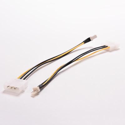 One 4-Pin Ide To 3-Pin Cpu / Chassis Fan Power Connector Cable Adapter 20Cm