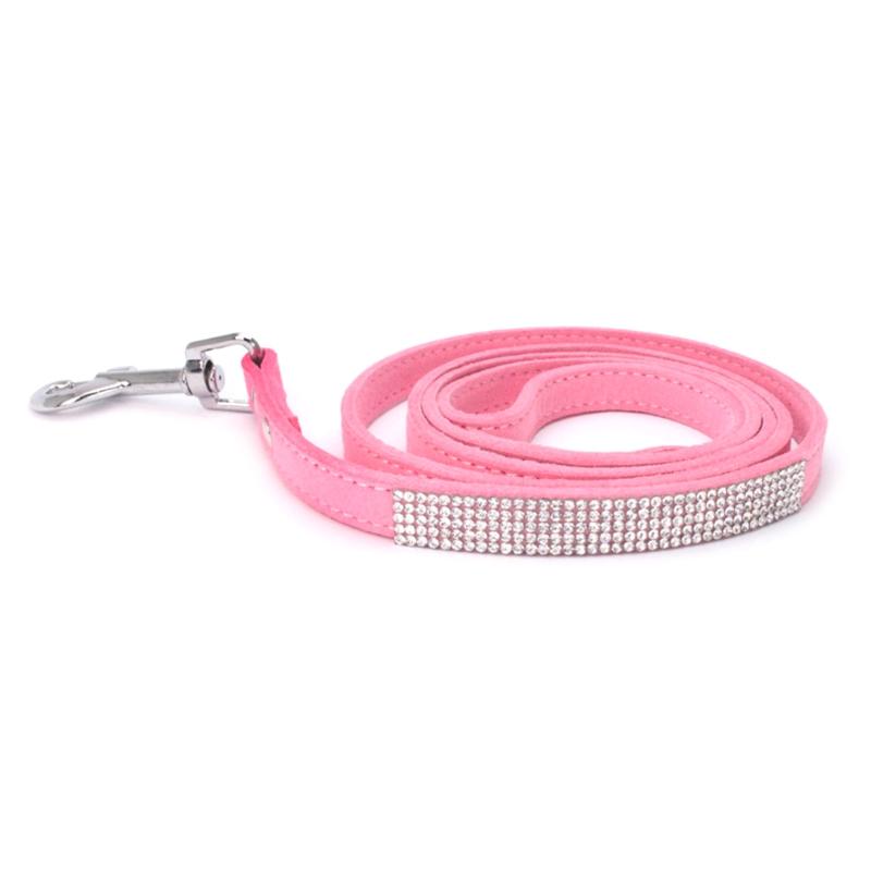 2 Stück Hundehalsband Kordelzug Seil Set Kristall Bling für Strassstein Verstellbares Band Welpe für Katzen Halsbänder Hals Hals St