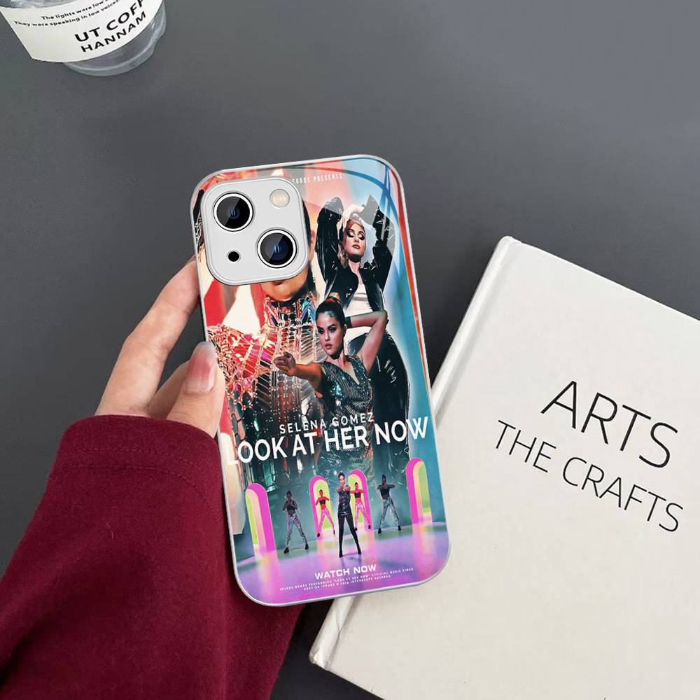 Singer Selena Gomez Tempered Glass For Iphone 14 13 12 11 Pro Mini XS MAX 14Plus X XS XR Fundas