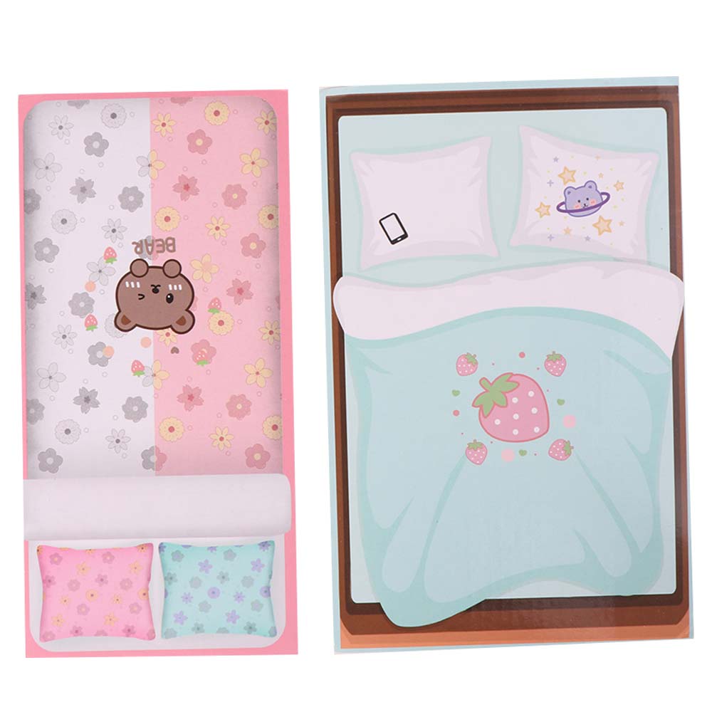 Pretend Play Doll Bed Princess Small Furniture Dollhouse Furniture  Doll Accessery