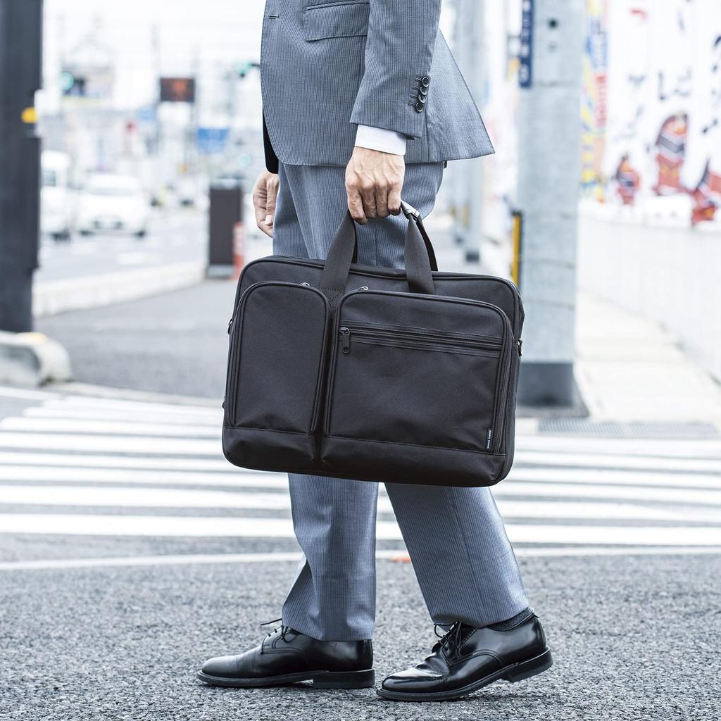 Sanwa Supply Business Bag 3-Way (13.3-inch Wide, Black) BAG-3WAYT2BKN